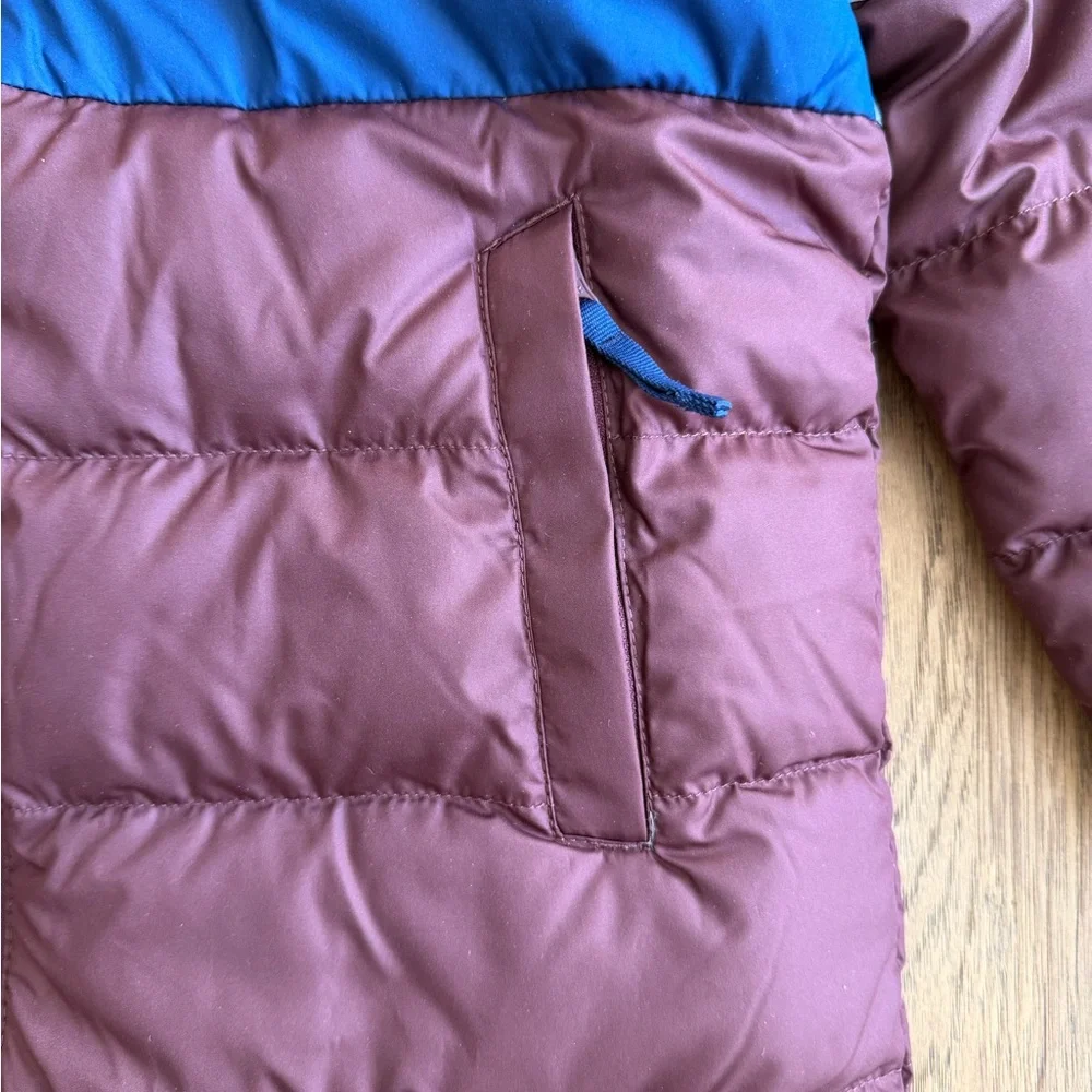 NWT L.L. Bean Kids Puffer Down Hooded Colorblock Puffer Jackey Boys Sz 8 Snow‎